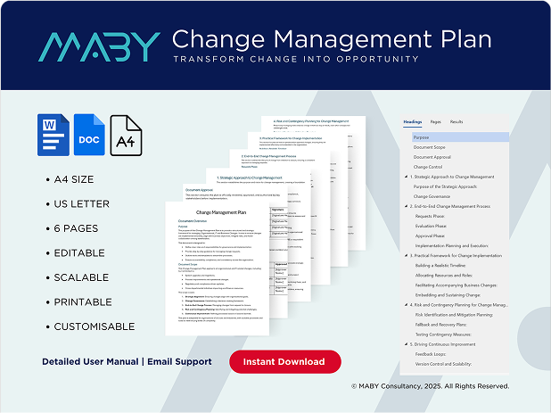 MABY Change Management Plan document for download