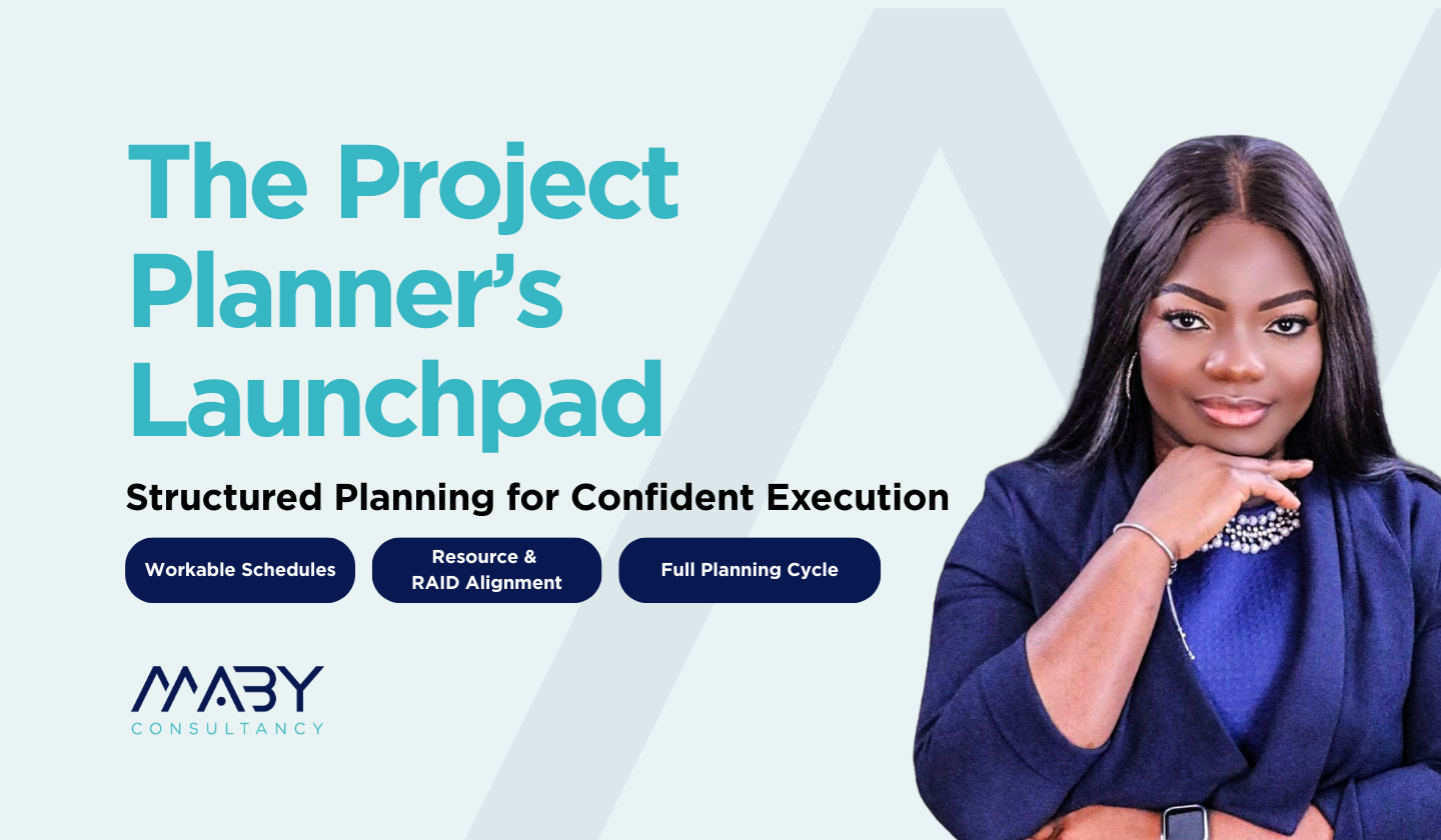 MABY Project Planner's Launchpad with woman consultant