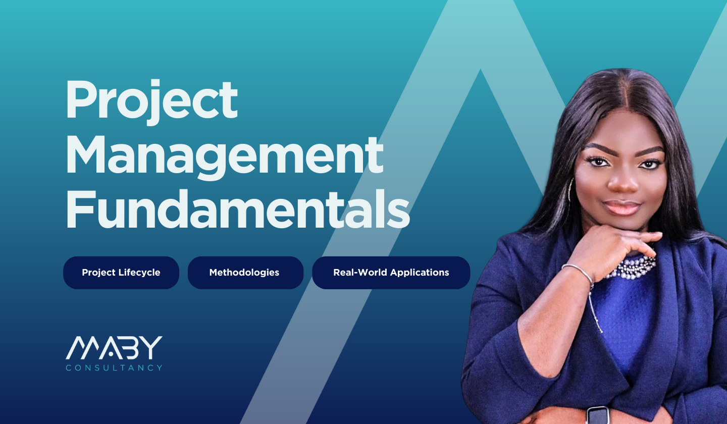 MABY Project Management Fundamentals with woman consultant